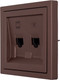 Миниатюра изображения товара Розетка Lezard Zima 704-7388-144 (шоколад)