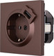 Миниатюра изображения товара Розетка Lezard Zima 704-7388-181 (шоколад)