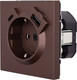 Миниатюра изображения товара Розетка Lezard Zima 704-7388-181TC (шоколад)