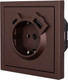 Миниатюра изображения товара Розетка Lezard Zima 704-7388-181TC (шоколад)