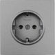 Миниатюра изображения товара Розетка Lezard Zima 704-7488-122BQC (серый матовый)