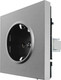Миниатюра изображения товара Розетка Lezard Zima 704-7488-122BQC (серый матовый)