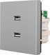 Миниатюра изображения товара Розетка Lezard Zima 704-7488-192 (серый матовый)