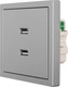 Миниатюра изображения товара Розетка Lezard Zima 704-7488-192 (серый матовый)