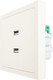 Миниатюра изображения товара Розетка Lezard Zima 704-9088-192 (слоновая кость)