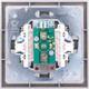 Миниатюра изображения товара Розетка Lezard Zima 704-7488-130 (серый матовый)