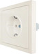 Миниатюра изображения товара Розетка Lezard Zima 704-9088-124BQC (слоновая кость)