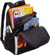 Миниатюра изображения товара Школьный рюкзак Grizzly RB-551-6 (черный/оранжевый)