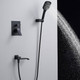 Миниатюра изображения товара Душевая система со смесителем Shevanik S4035H (черный)