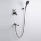 Миниатюра изображения товара Душевая система со смесителем Shevanik S4035T (оружейная сталь)