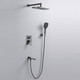 Миниатюра изображения товара Душевая система со смесителем Shevanik S4035T (оружейная сталь)