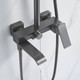 Миниатюра изображения товара Душевая система со смесителем Shevanik S4036T (оружейная сталь)