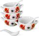 Миниатюра изображения товара Набор чаш бульонных Pomi d'Oro P290027 (с ложками)