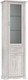 Миниатюра изображения товара Шкаф с витриной Олмеко Сохо 32.06 (бетон пайн белый/белый)