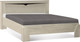 Миниатюра изображения товара Двуспальная кровать Олмеко Лючия 33.09-02 1600 (бетон пайн белый/венге)
