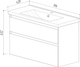 Миниатюра изображения товара Тумба под умывальник Belux Киото Н 100-02 (1, белый глянцевый)