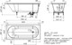 Миниатюра изображения товара Ванна из искусственного мрамора Belux Борнео 180x80 (белый)