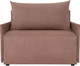 Миниатюра изображения товара Кресло-кровать KRONES Клио мод.2 (велюр, розовый/коричневый)