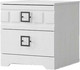 Миниатюра изображения товара Прикроватная тумба Мебель-КМК 2Я Римини 0989.2 (белый текстурный/дуб полярный)