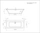 Миниатюра изображения товара Ванна акриловая Aquatek Мия 170x75 / MIY170-0000035 (с центральным сливом)