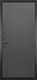 Миниатюра изображения товара Входная дверь ГРАНИТ Гранж 77 графит нубук (96x207, левая)