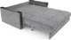 Миниатюра изображения товара Диван Mebel-Ars Аккордеон Техас ППУ 120x200 (Vivaldi 92/темно-серый)