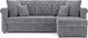 Миниатюра изображения товара Диван угловой Mebel-Ars Берлин (Vivaldi 92/темно-серый)