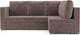 Миниатюра изображения товара Диван угловой Mebel-Ars Мансберг (Vivaldi 6/капучино)