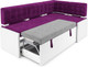 Миниатюра изображения товара Уголок кухонный мягкий Mebel-Ars Ганновер 176x82x104 (фиолет)