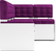 Миниатюра изображения товара Уголок кухонный мягкий Mebel-Ars Ганновер 176x82x104 (фиолет)