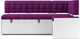 Миниатюра изображения товара Уголок кухонный мягкий Mebel-Ars Ганновер 205x82x130 (фиолет)