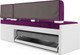Миниатюра изображения товара Уголок кухонный мягкий Mebel-Ars Ганновер 205x82x130 (фиолет)