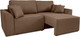 Миниатюра изображения товара Диван Аквилон Честер НПБ тик-так 140 мм (альба 45 коричневый)