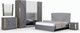 Миниатюра изображения товара Комплект мебели для спальни Кастанье Каталея-5 (серый)
