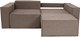 Миниатюра изображения товара Диван Аквилон Куб НПБ тик-так 140 мм (бренди 05 коричневый)