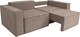 Миниатюра изображения товара Диван Аквилон Куб НПБ тик-так 140 мм (бренди 05 коричневый)