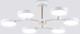 Миниатюра изображения товара Люстра Ambrella FL516333/6 WH/FGD (белый/золото)
