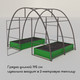 Миниатюра изображения товара Грядка модульная GREENGO Оцинкованная 195x100x15см (зеленый)