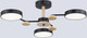 Миниатюра изображения товара Люстра Ambrella FL4857/3 BK/WD (черный/дерево)