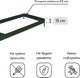 Миниатюра изображения товара Грядка модульная GREENGO Оцинкованная 390x100x15см (зеленый мох)