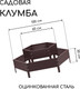 Миниатюра изображения товара Грядка модульная GREENGO Клумба оцинкованная 2 яруса 60-100см (коричневый)