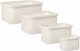 Миниатюра изображения товара Набор корзин Bergenson Bjorn Sustainable Collection / BB000091 (4шт, молочный)