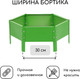 Миниатюра изображения товара Грядка модульная GREENGO 60см (ярко-зеленый)