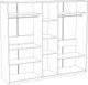 Миниатюра изображения товара Шкаф Кастанье Каталея 5-ти створчатый СП 046-01 (белый)