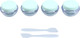 Миниатюра изображения товара Набор флаконов для косметики Onlytop 10582279 (6шт, прозрачный/зеленый)