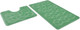 Миниатюра изображения товара Набор ковриков для ванной и туалета Shahintex РР 50x80/50x50 002 (мятный)