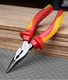 Миниатюра изображения товара Длинногубцы Deli EDL512106 (красный/желтый)