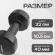 Миниатюра изображения товара Набор для фитнеса Sundays Fitness Набор гантелей IR92005 2х5кг + Коврик IR97506 (черный, серый)