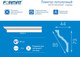 Миниатюра изображения товара Плинтус потолочный FORMAT 08520Е 44x73