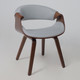 Миниатюра изображения товара Стул AksHome Dandee (светло-серый/орех)